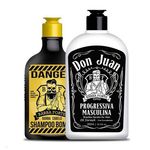 Barba Forte Kit Shampoo Bomba Danger + Progressiva Masculina Don Juan