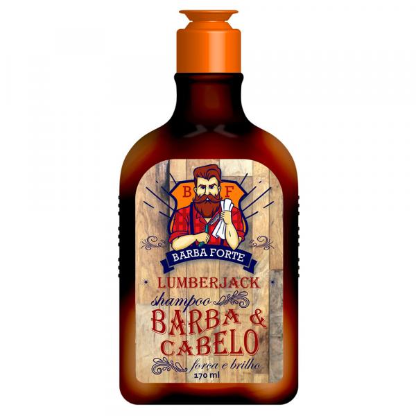 Barba Forte LumberJack - Shampoo para Barba e Cabelo - 170ml