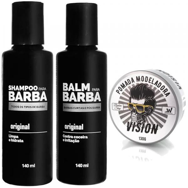 Barba Lenhador Shampoo + Balm + Pomada Usebarba - Use Barba