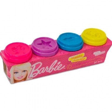 Barbie - Massinha com 4 Potes 50g 7294-4 - Fun