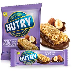 Barra de Cereal 24 Unidades Avelã com Chocolate - Nutry