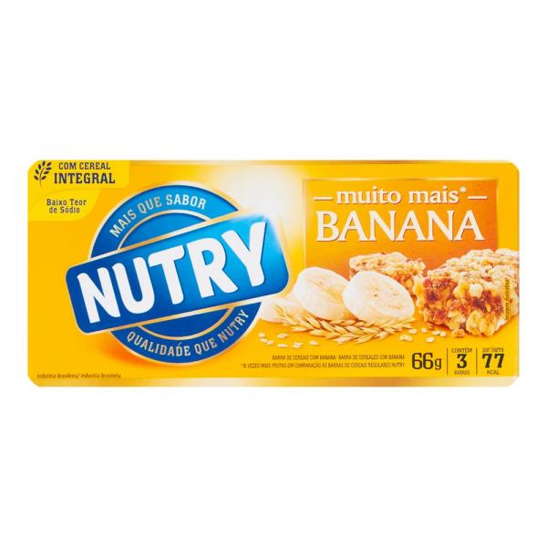 Barra de Cereal Banana Nutry 66g