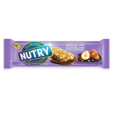 Barra de Cereal Nutry - Avelã com Chocolate - 22g - Unidade