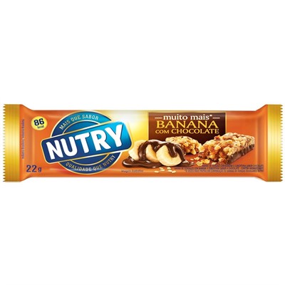 Barra de Cereal Nutry - Banana com Chocolate - 22g - Unidade