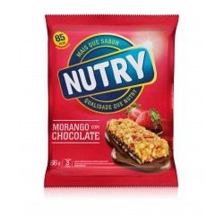 Barra de Cereal Nutry Light Morango C/ Chocolate C/ 3 Unidades - NUTRY