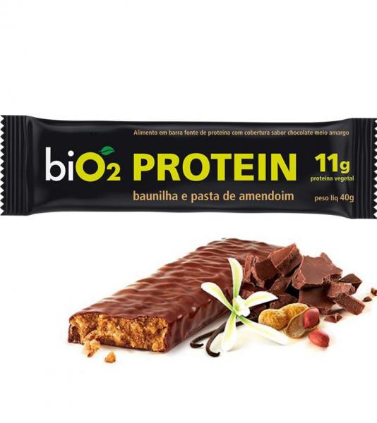 Barra de Proteína Baunilha e Pasta de Amendoim 40g - BiO2