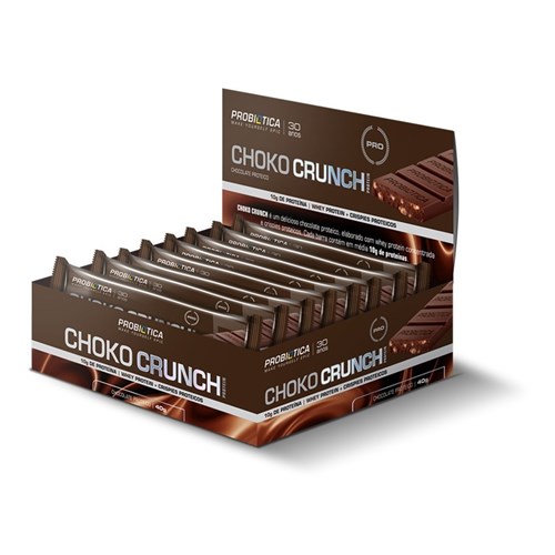 Barra de Proteína Choko Crunch 12 Un. - Probiótica (CHOCOLATE)