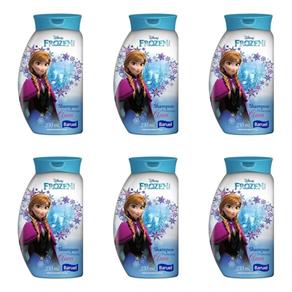 Baruel Princesa Frozen Shampoo 230ml - Kit com 06