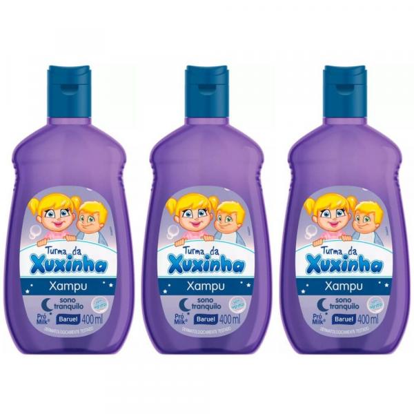 Baruel Turma da Xuxinha Sono Tranquilo Shampoo 400ml (Kit C/03)