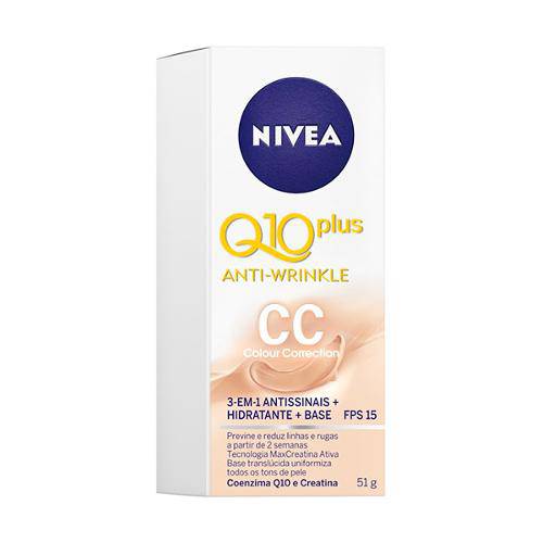 Base Hidratante Facial Nivea Visage Antissinais Cc Cream