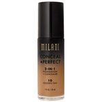 Base 2-in-1 Conceal+Perfect 10 Golden Tan 30ml - Milani