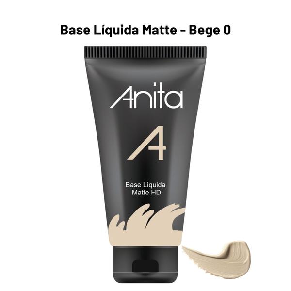 Base Liquida HD Matte Anita - Bege 0