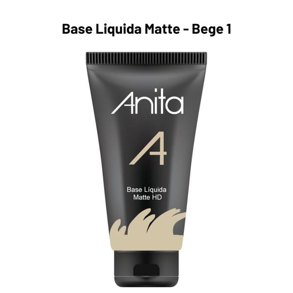 Base Liquida HD Matte Anita - Bege 1
