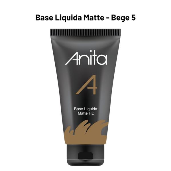Base Liquida HD Matte Anita - Bege 5