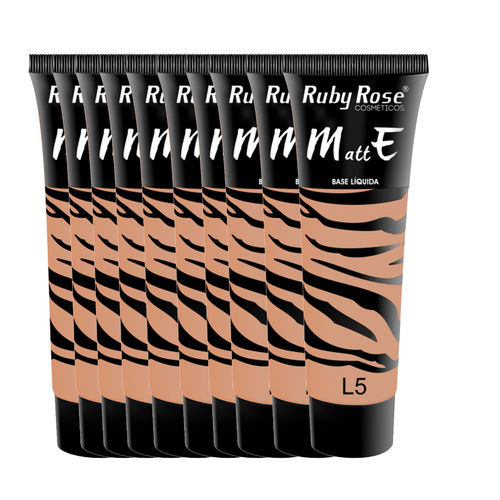 Base Líquida Matte Combo 10 Uni. Ruby Rose L5