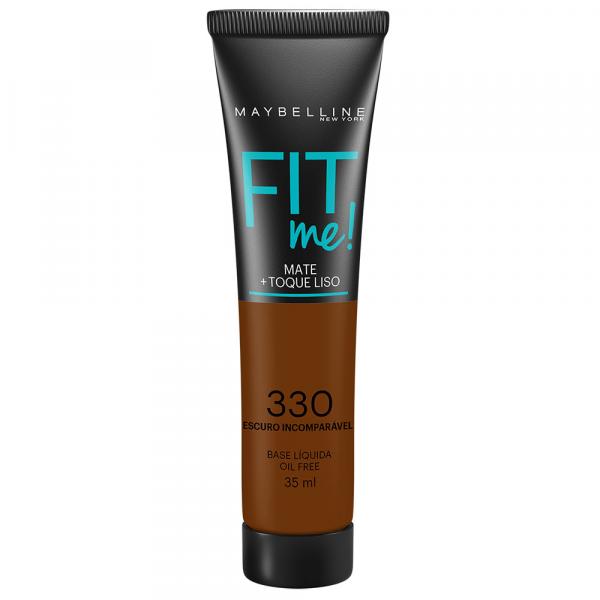 Base Líquida Maybelline Fit Me! Oil Free 330 Escuro Incomparável 35ml