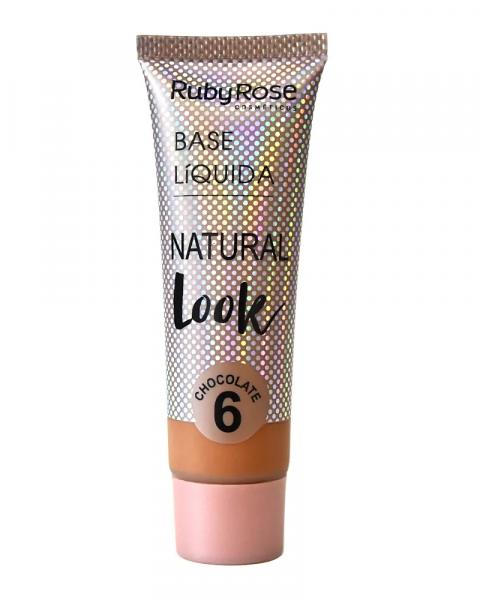 Base Líquida Natural Look HB-8051 Cor Chocolate 6 - Ruby Rose