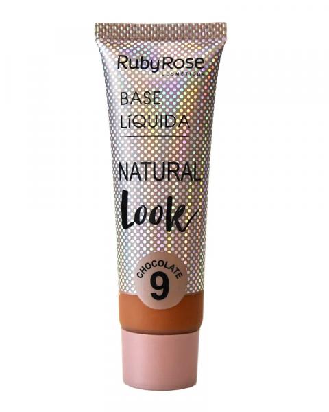 Base Líquida Natural Look HB-8051 Cor Chocolate 9 - Ruby Rose