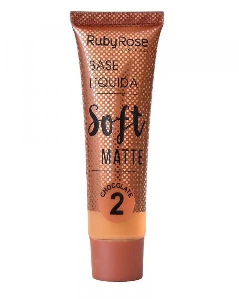 Base Líquida Soft Matte HB-8050 Cor Chocolate 2 - Ruby Rose
