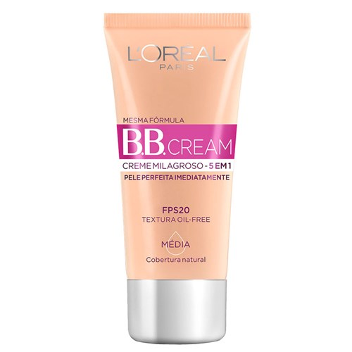 Base L'oréal Bb Cream 5 em 1 Media 30Ml