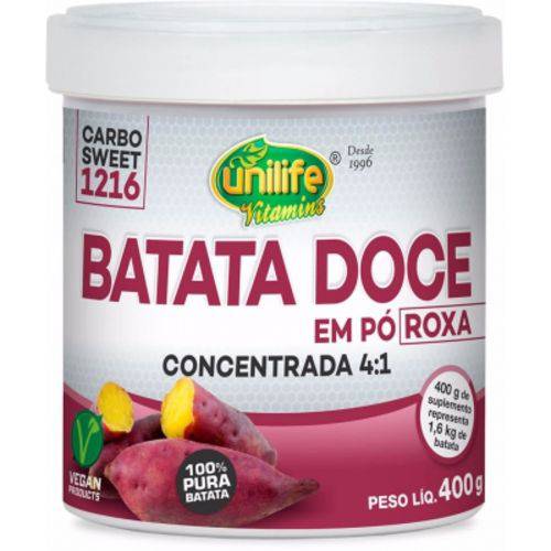 Batata Doce Roxa 400g - Farinha - Concentrada - 4:1 - 100% Pura