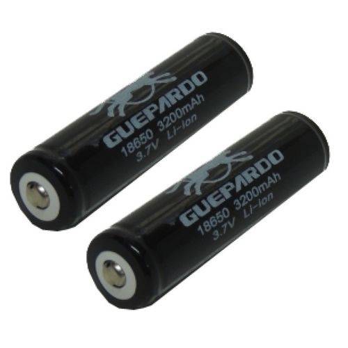 Baterias 18650 para Lanternas Guepardo (kit C/ 2)