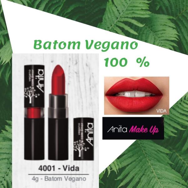 Batom Cremoso Anita - 100% Vegano - Cor 4001 Vida