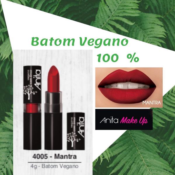 Batom Cremoso Anita - 100% Vegano - Cor 4005 Mantra