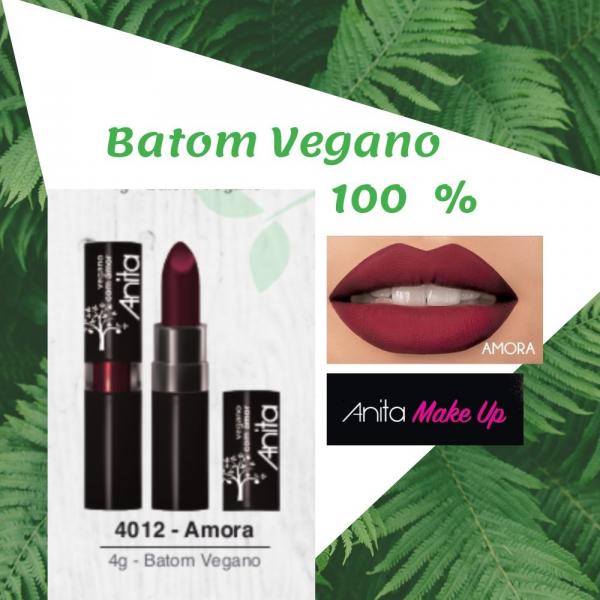 Batom Cremoso Anita - 100% Vegano - Cor 4012 Amora