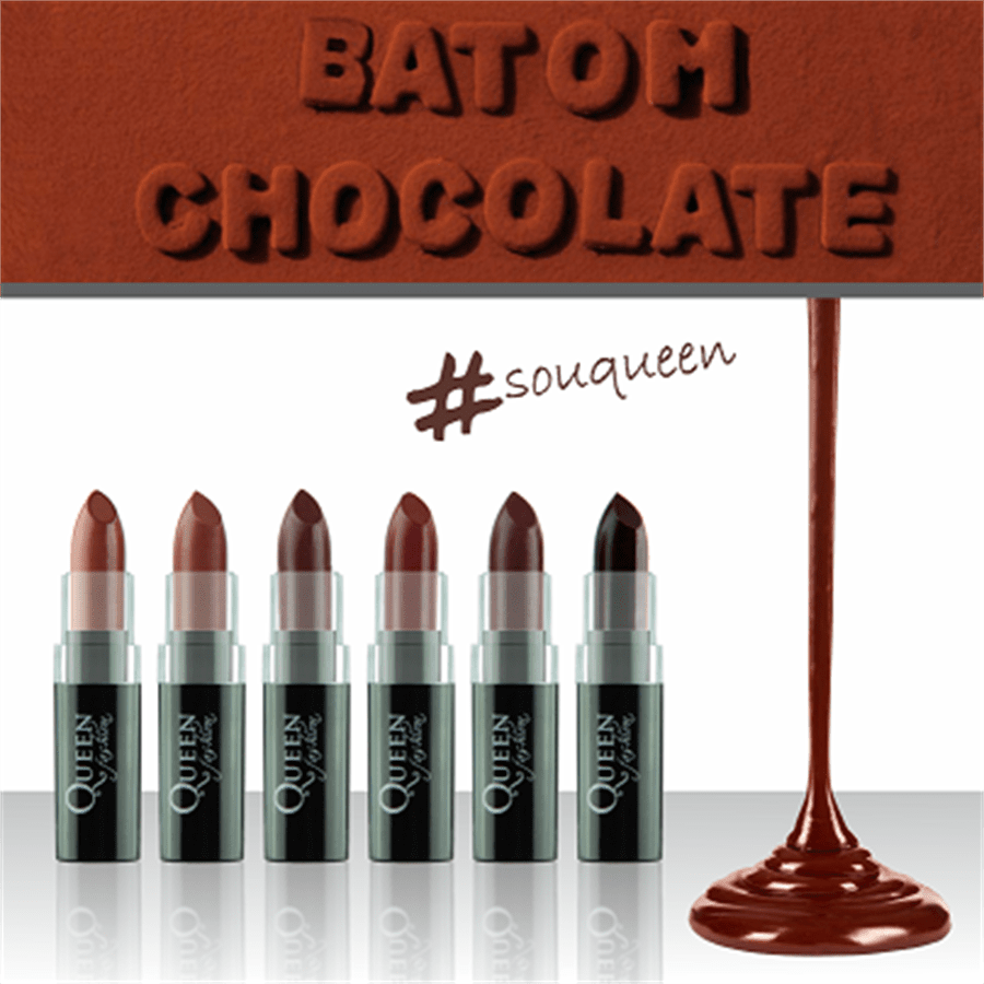 Batom Cremoso Chocolate - Queen Fashion COR 01
