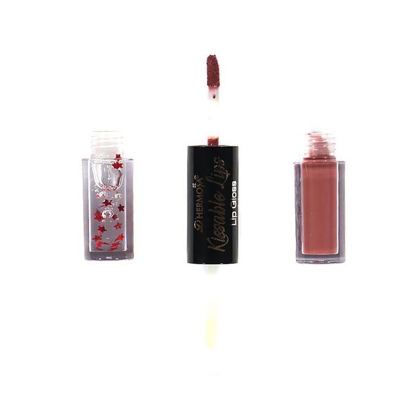 Batom e Gloss Kissable Lips Maquiagem Lip D'hermosa HF065-F 3ml - Outras Marcas
