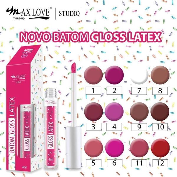 Batom Gloss Latex - Max Love Cor N. 02