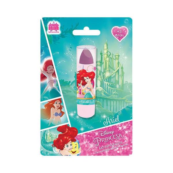 Batom Infantil na Cartela Ariel Princesa Disney View