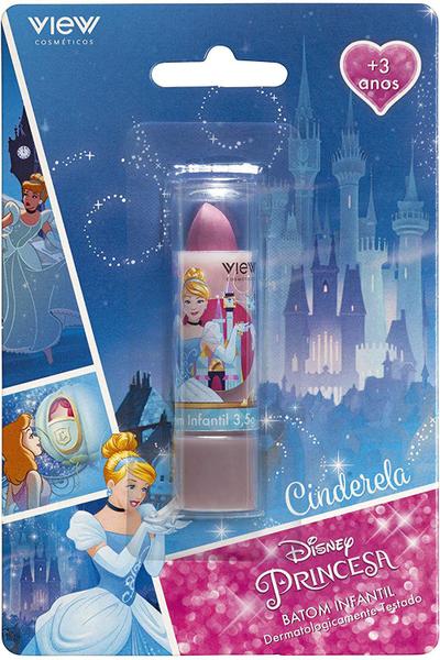 Batom Infantil na Cartela Cinderela Princesa Disney View