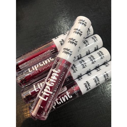 Batom Liquido Lip Tint Zanphy Match Ácido Hialurônico 4ml Lançamento