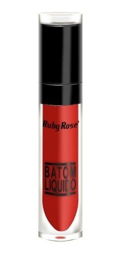 Batom Líquido Ruby Rose Matte Cor 019 Vermelho - 3,9G (Matte, 019)