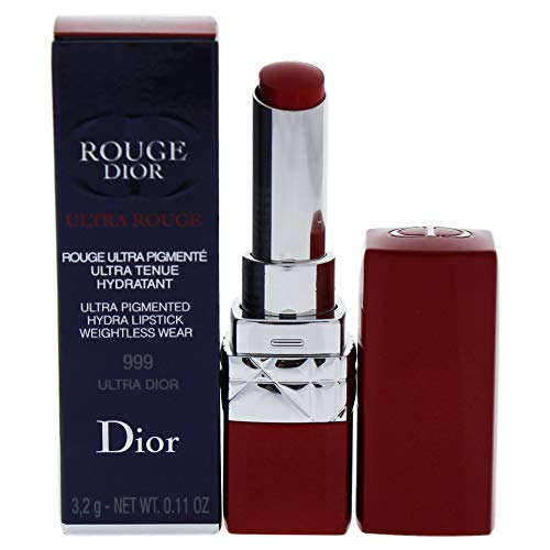 Batom Semi-Matte Dior Ultra Rouge 999 Ultra Dior 3,2g