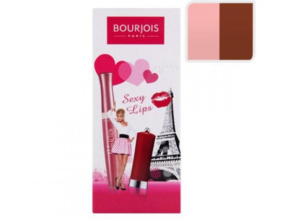 Batom Sexy Lips Coffret - Cor So Rouge Trendy + Gloss Pulp Action - Bourjois