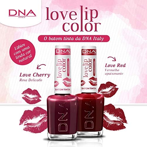 Batom Tinta - Love Lip Color - Kit Love Red e Love Cherry- Dna Italy