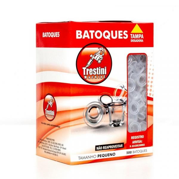 Batoque Solto P 500unid. Transparente Trestini - Trestini Machine Tattoo
