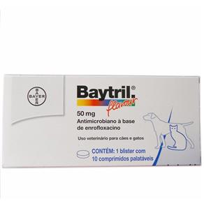 Baytril Flavour 50 Mg 10 Comprimidos