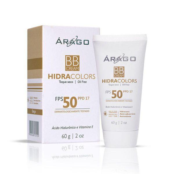 BB Cream HidraColors FPS 50 - BEGE - Árago Dermocosméticos