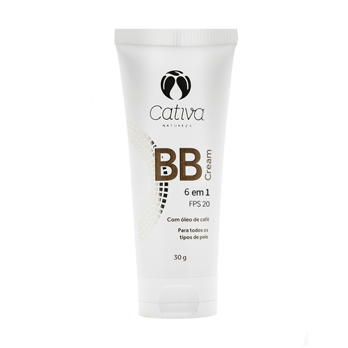 BB Cream Natural 6 em 1 FPS 20 com 30g – Cativa Natureza Cor 1