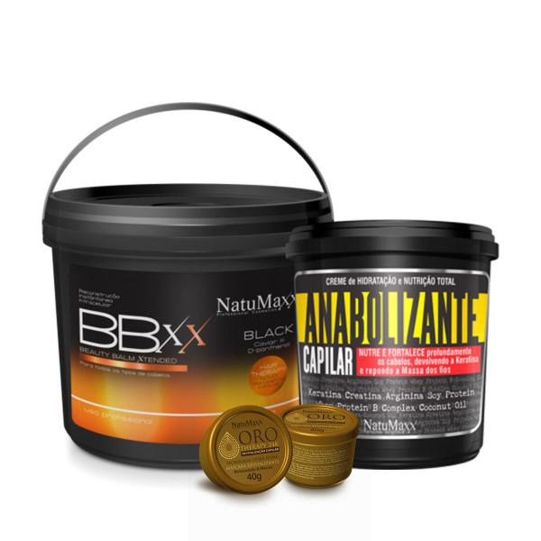 Bbxx Black 2kg +Anabolizante Capilar 1kg c/amostras Natumaxx