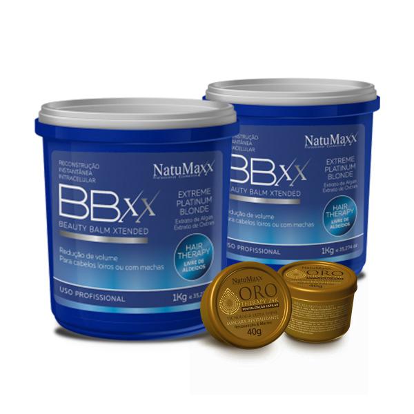 2 Bbxx Platinum Blonde 1kg Sem Formol C/amostras - Natumaxx