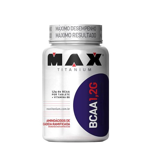 BCAA 1,2G + Vitamina B6 272 Cápsulas - Max Titanium