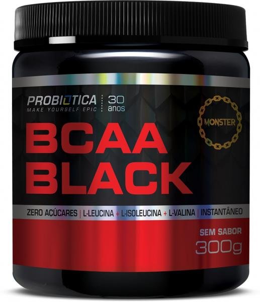 BCAA Black 300g Sem Sabor - Probiótica