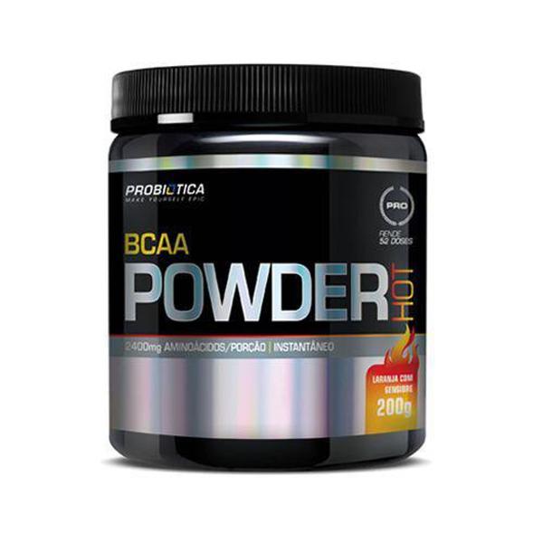 BCAA Powder Hot - Probiotica - 200g - Sabor Laranja com Gengibre - Probiótica