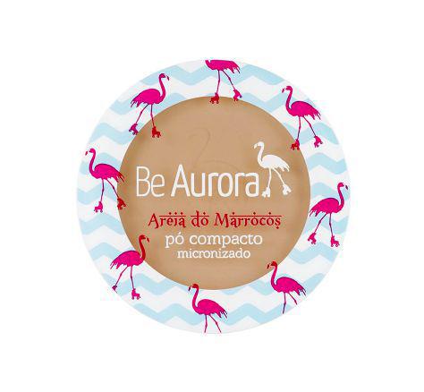 Be Aurora Pó Compacto Micronizado Areia do Marrocos Marrom Claro Nº 04 - Beaurora