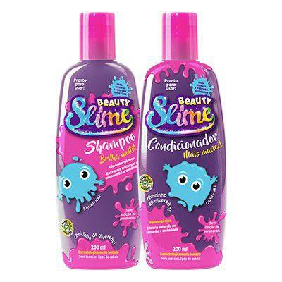 Beauty Slime - Kit Roxo Neon - Shampoo + Condicionador